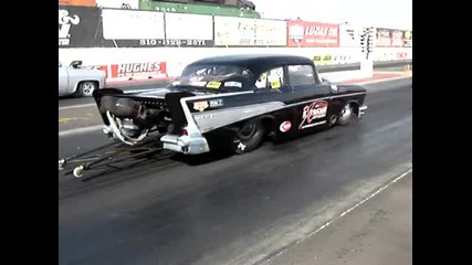 Twin Turbo 57 Chevy Bel Air Psca Pro Street Launch