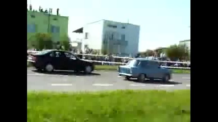 Trabant is kicking Bmw ass