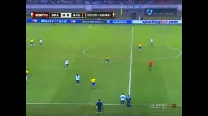 Brazil V Argentina 2010 South American World Cup Qualifiers.flv