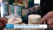 На метри от пистите: Заведение в Ливиньо предлага капучино с олимпийски мотиви