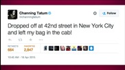 Channing Tatum Uses Twitter to Recover a Backpack He Left in a Cab