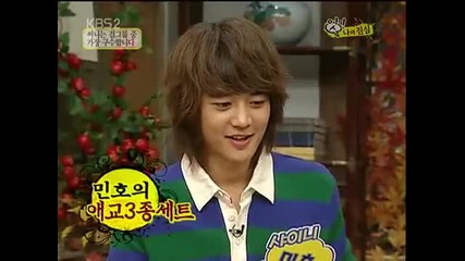 Minho acting sooooo cute (толкова е сладък ^.^)