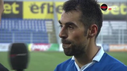 Играчът на мача Георги Андонов след победата над Ботев