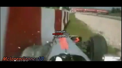 Катастрофата на Lewis Hamilton през 2010 в Испания