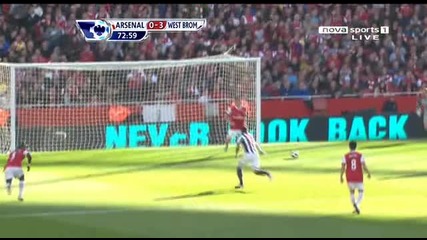 25.09.2010 Арсенал 0 - 3 Уест Бромич гол на Томас 