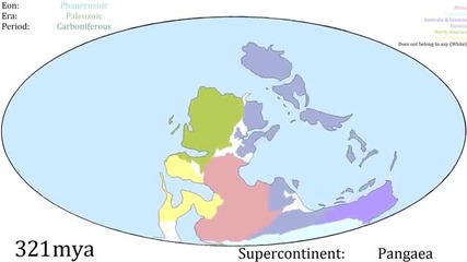 Кратка обиколка на еволюцията на континентите на Земята