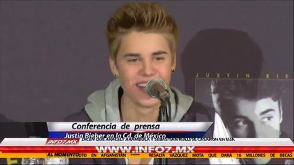 Rueda de prensa con Justin Bieber