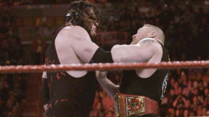 Get dangerously up-close and personal with Kane and Brock Lesnar during their brawl on Raw: WWE.com Exclusive, Jan. 4, 2