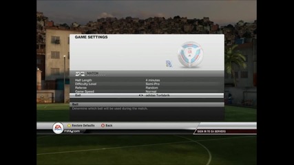 Топките във Fifa 12