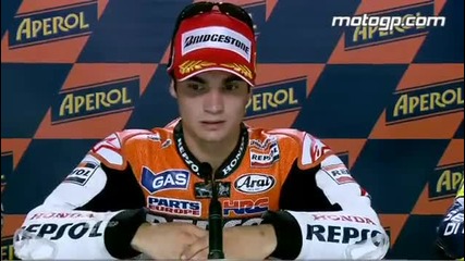 Dani Pedrosa interview after the Misano Gp 