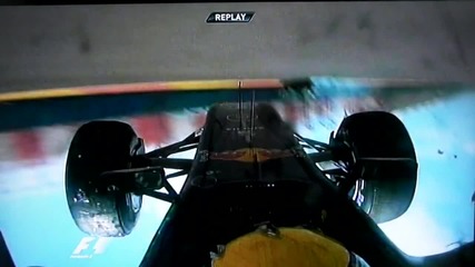 катастрофa влиза в историята на F1 - Mark Webber - Valencia 2010 
