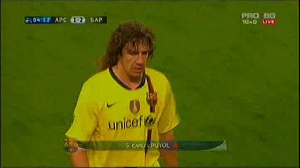 Арсенал 2:2 Барселона гола от дузпа на Фабрегас за 2:2 