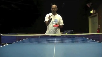 Уроци по тенис на маса - Сервиз с бекспин (сервизът на Ма Лин)