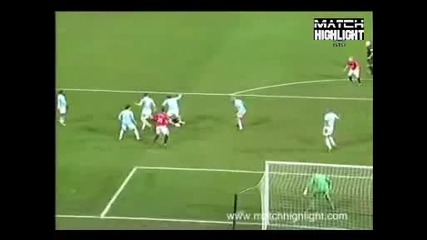 Manchester United vs Manchester City 3:1 Scholes goal