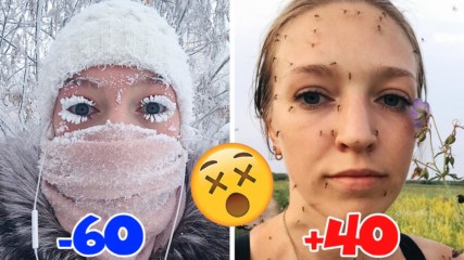 2х15 минути слава: Рускиня се снимка с ДЕСЕТКИ комари по тялото си