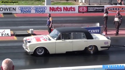 Най-бързият Rolls Royce в света - 1/4 миля - Santa Pod