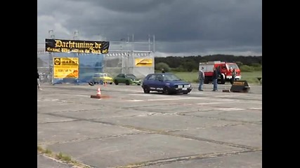 Golf 2 Vr6 прави ластик на Opel