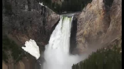 *изумитело* Красотата на Yellowstone,  Водопад в Hd видео!