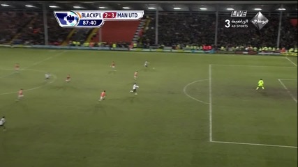 (hd) Блекпул - Манчестър Юнайтед (25.01.2011) Победният гол на Бербатов (2:3) 