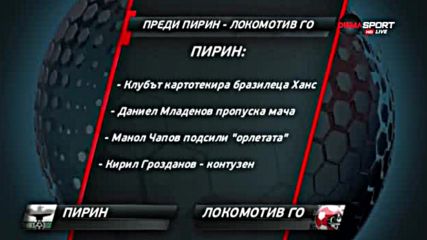 Преди Пирин - Локомотив ГО