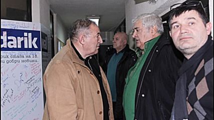 Димитър Пенев и Иван Вуцов в студиото на Дарик радио