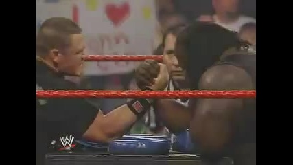 John Cena vs Mark Henry (arm Wrestling Match)