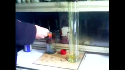 химични опити - - - - цинк и хлор 