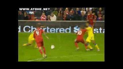 Liverpool Fc - Steaua Bucharest - Europa League - Gerrard i Torres в агитката Ливърпул с 3 гола неве 