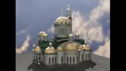макет на православен храм