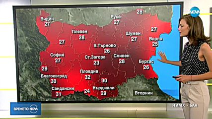 Прогноза за времето (03.07.2018 - сутрешна)