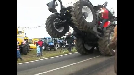 tractor wheelie world record 