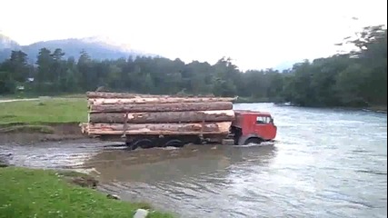 Превозване на дърва по руски