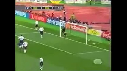 Ronaldinho Perfect Free Kick Goal vs. England - World Cup 2002 