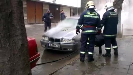 пожар на Бмв във Варна