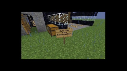 Minecraft автоматична машина за дърва !