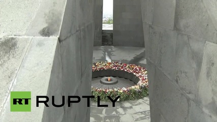 Armenia: Hollande arrives for 100th Armenian mass-killings anniversary