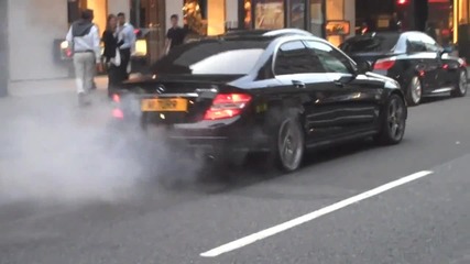 Mercedes C63 Amg Burnout