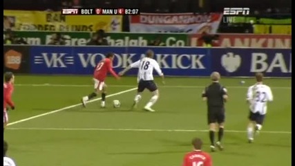 Манчестър Юнайтед 4 - 0 Болтън Гибсън Супер Гол *hq*