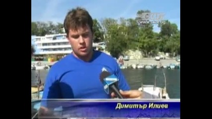 Уловиха гигантски син краб в Царево
