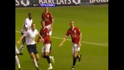 Tottenham - United 0:2 Vidic 
