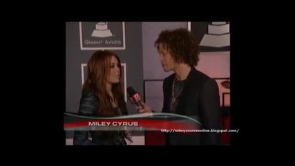 Miley Cyrus - Grammy Interview 