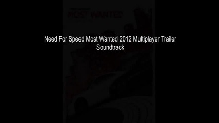 Need For Speed Most Wanted 2012 Soundtrack