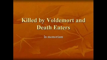 Tribute to the dead in Harry Potter 
