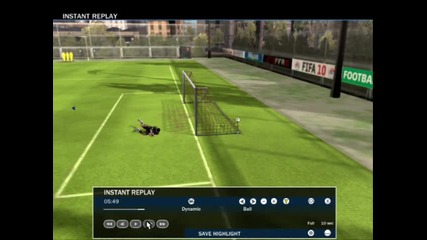 Задна Ножица на Ибрахимович на Fifa 10 ! 