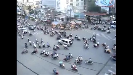 Час пик в град Ho Chi Minh