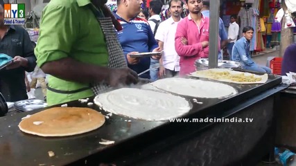 Бърза Храна на улицата .. Sada Uthapam & Masala Dosa Hemananthan Dosa Specials Dadar