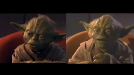 Yoda vs. Yoda in The Phantom Menace
