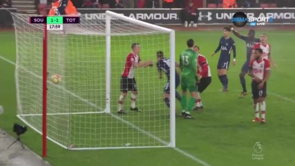 Саутхемптън - Тотнъм 1:1 /първо полувреме/