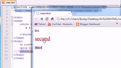 Xhtml and Css Tutorial - 32 - Child Selectors