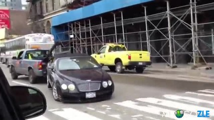 Бентли оре асфалт на буксир